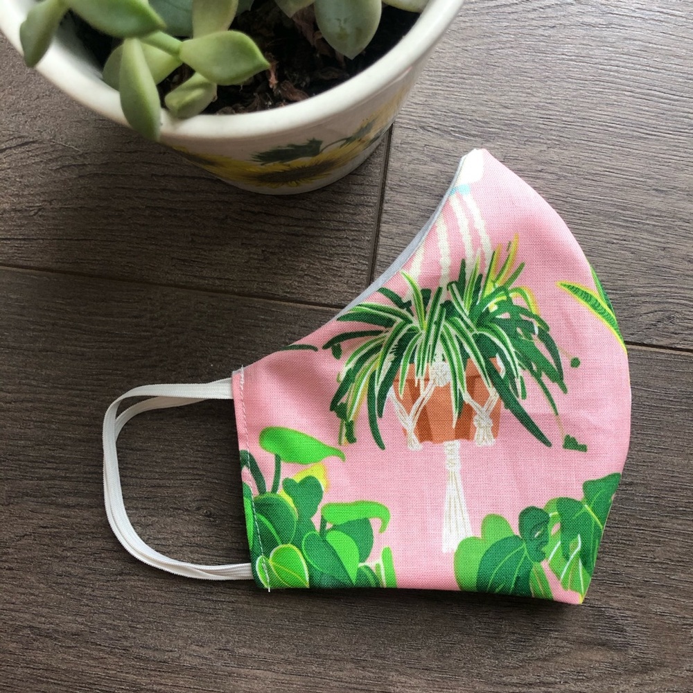 Plant Lovers handmade cotton face mask - Picture 3 of 5